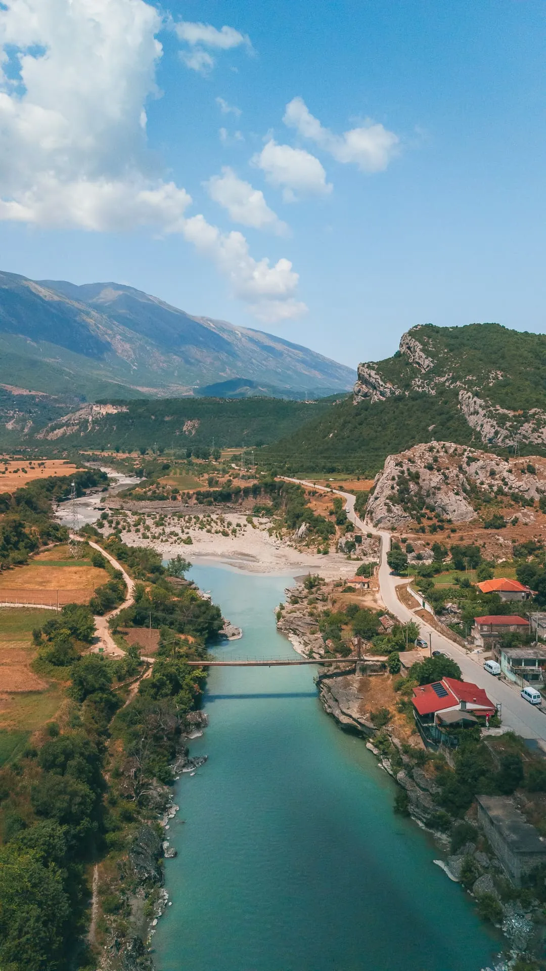 People rafting on the Vjosa in Albania